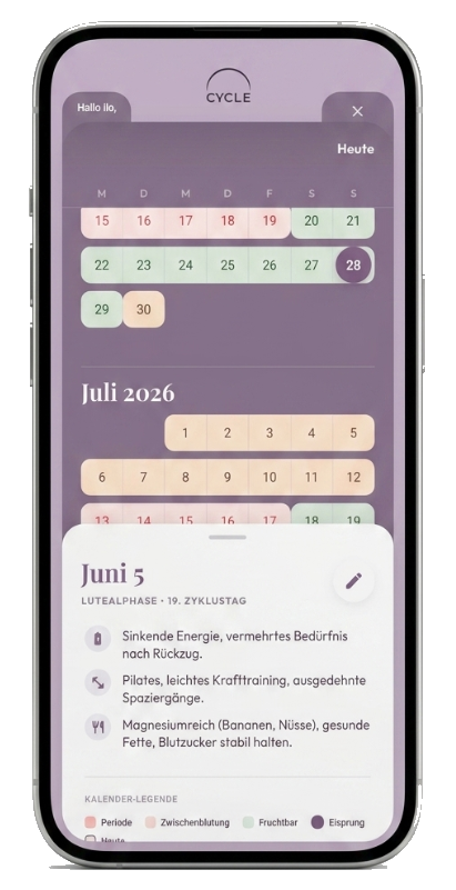 Kalender & Symptom-Logging