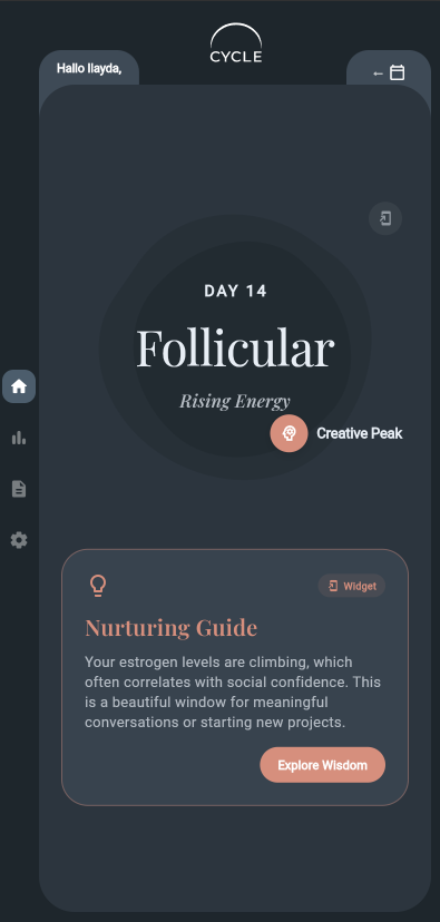 CYCLE App im Midnight-Theme